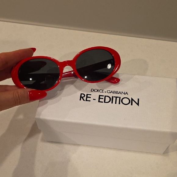 Dolce & Gabbana Accessories - Dolce & Gabbana Cherry Red Sunglasses